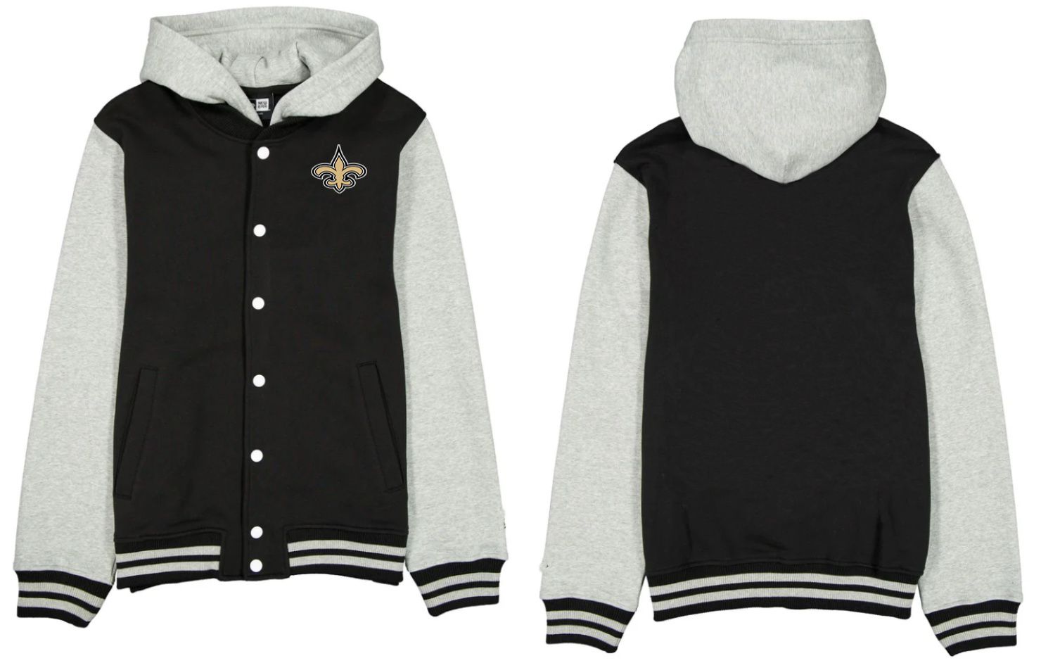 Men 2026 NFL New Orleans Saints  jacket hoodie black 01